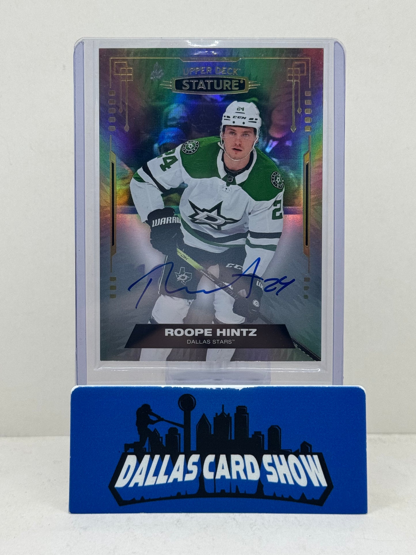 2021-22 Upper Deck Stature #28 Roope Hintz Autograph