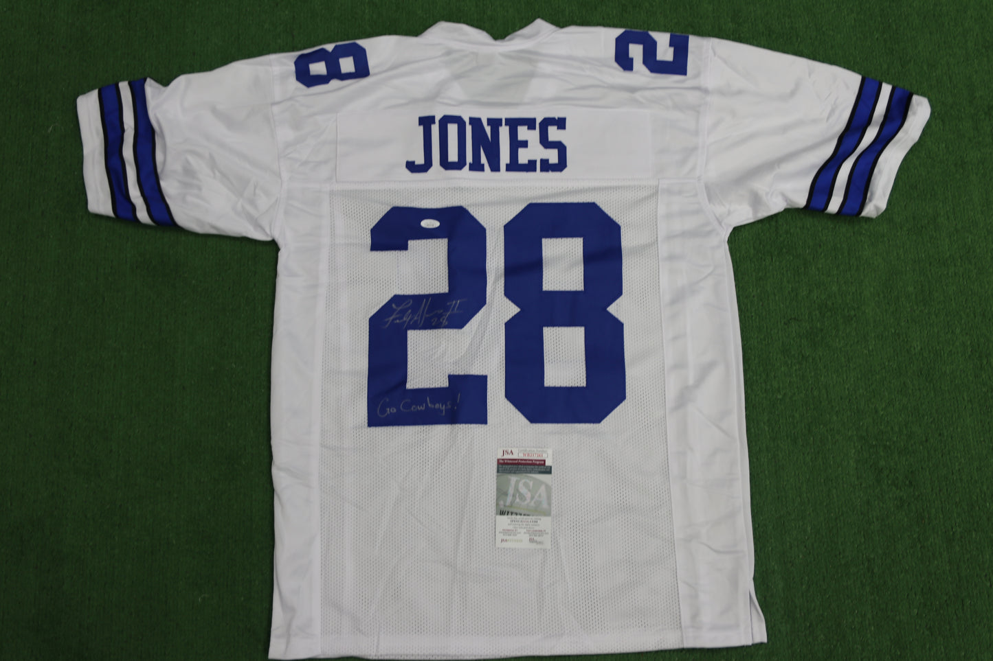 FELIX JONES DALLAS COWBOYS SIGNED JERSEY Razorbacks w/GoCowboys XL JSA