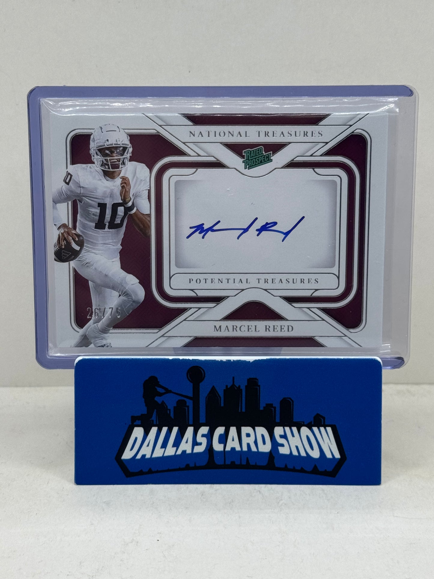 2025 National Treasure Collegiate Marcel Reed Potential Treasures Autograph /75