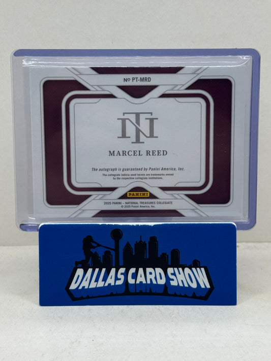 2025 National Treasure Collegiate Marcel Reed Potential Treasures Autograph /75