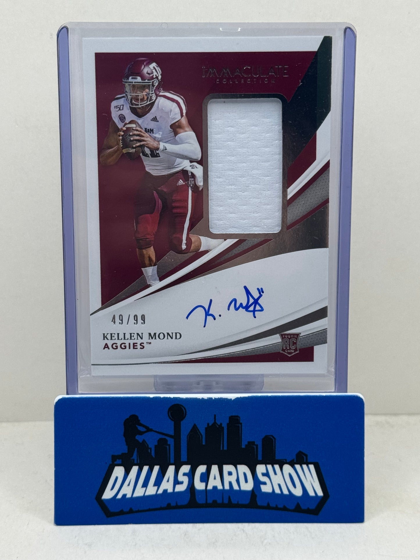 2021 Panini Immaculate Collegiate Kellen Mond Rookie Patch Autograph /99
