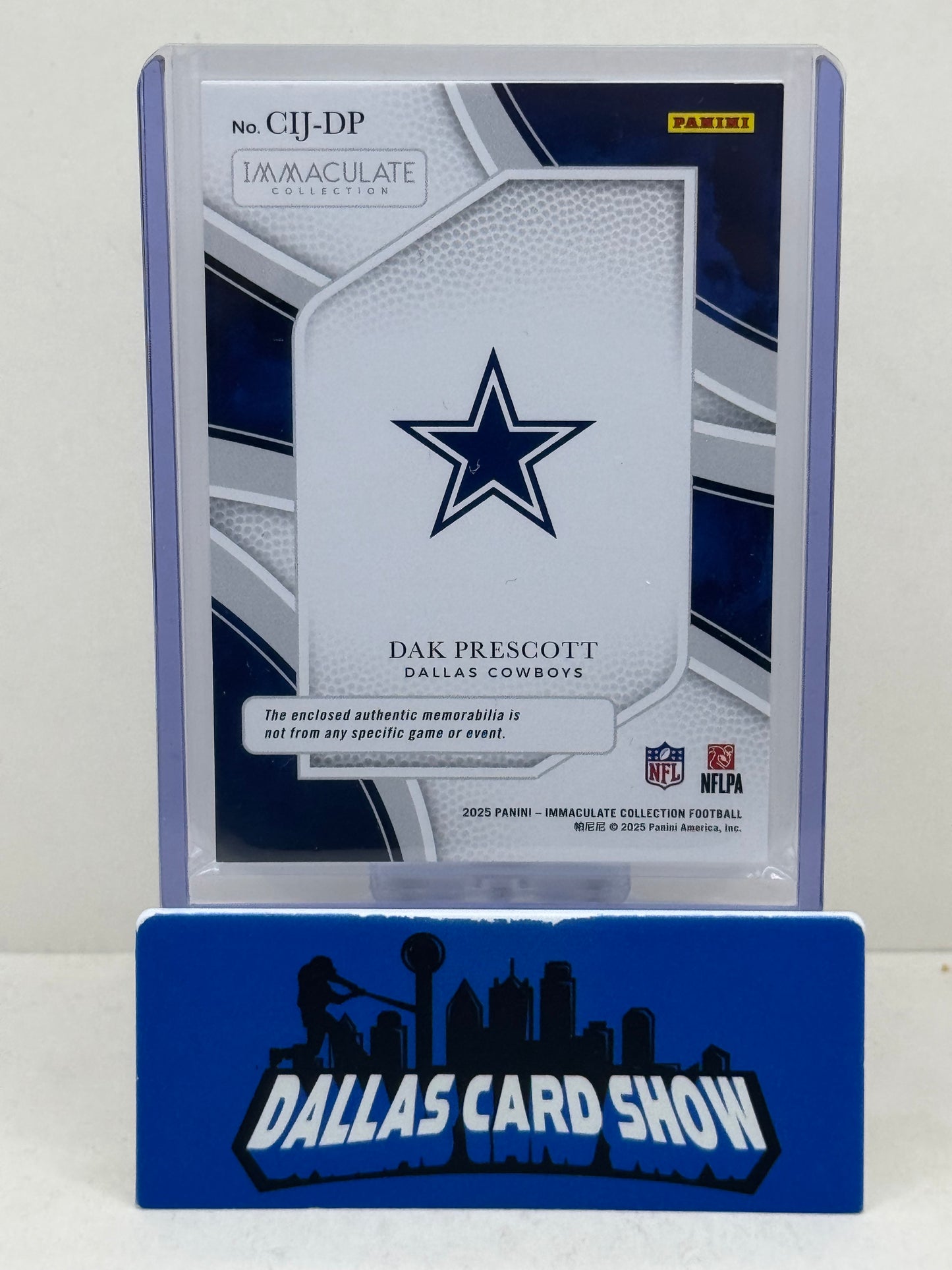 2025 Panini Immaculate #CIJ-DP Dak Prescott Clearly Immaculate /99