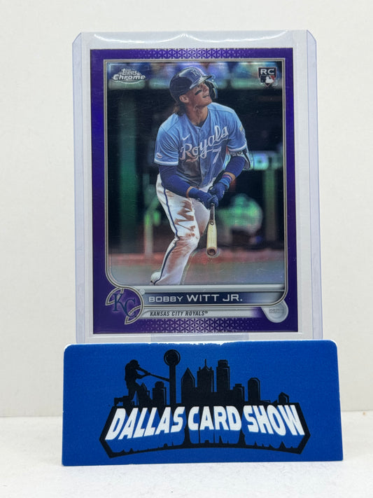 2022 Topps Chrome Update #USC35 Bobby Witt Jr. Purple Rookie RC