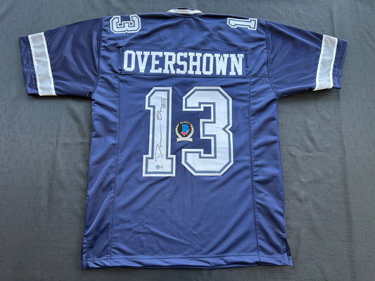 DEMARVION OVERSHOWN SIGNED BLUE JERSEY Dallas Cowboys BAS