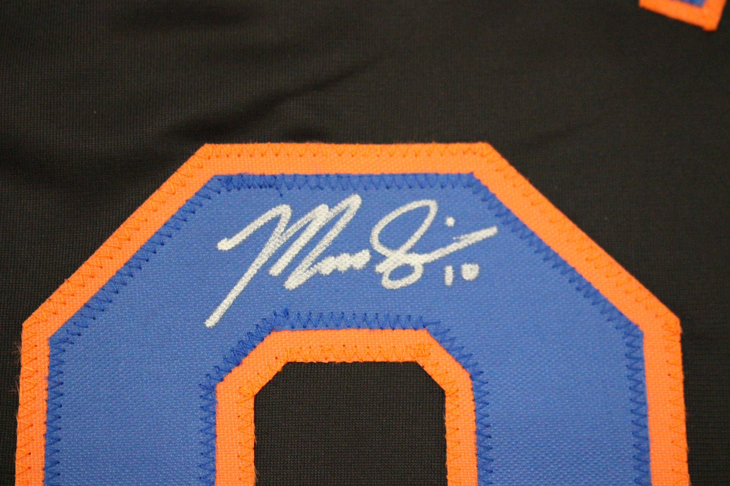 MARCUS SEMIEN NEW YORK NY METS SIGNED ALT BLACK JERSEY BAS COA