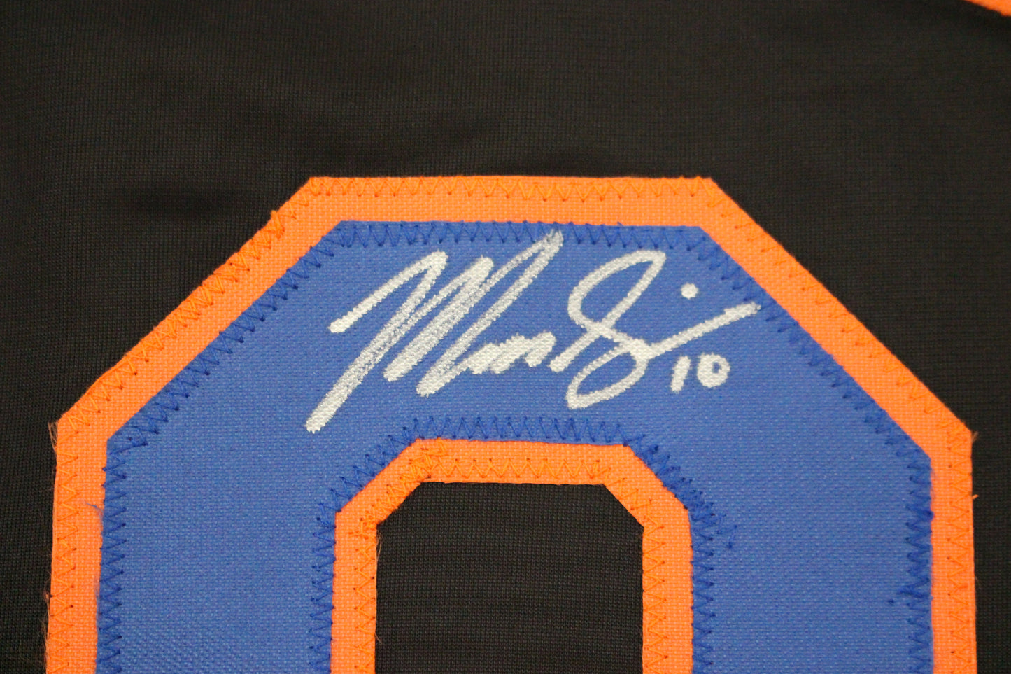 MARCUS SEMIEN NEW YORK NY METS SIGNED ALT BLACK JERSEY BAS COA