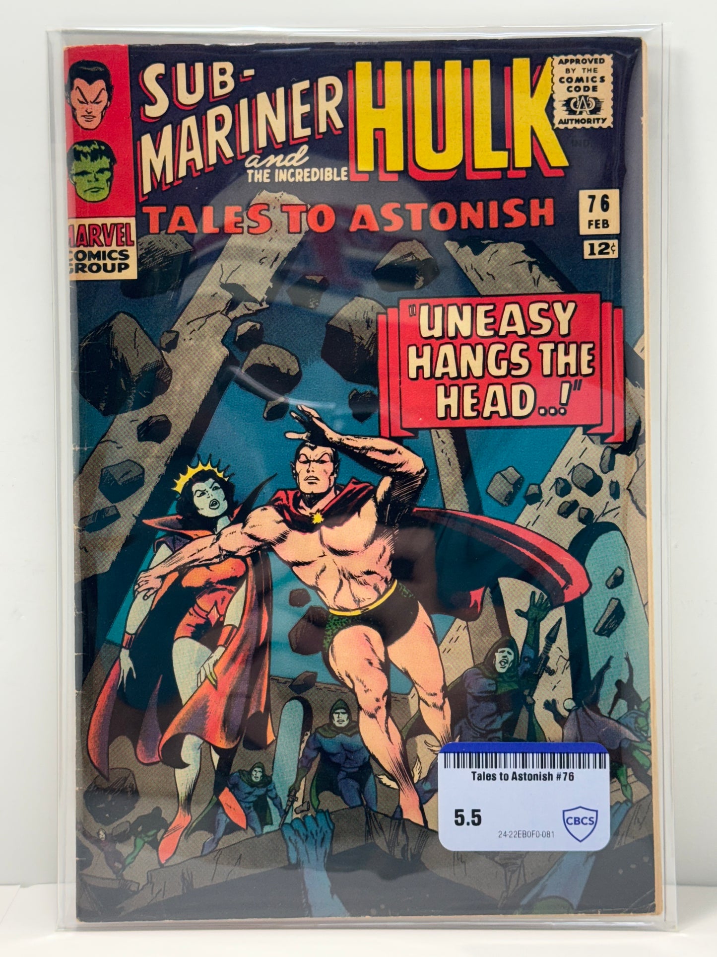 Tales to Astonish #76 Marvel Comics 1966 Sub-Mariner, Hulk CBCS Comic Review 5.5
