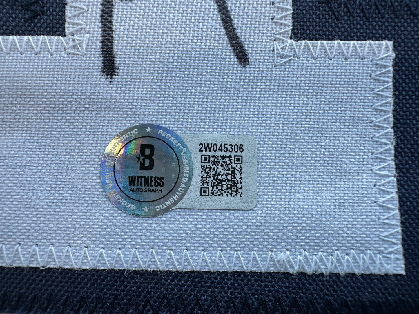 DEMARVION OVERSHOWN SIGNED BLUE JERSEY Dallas Cowboys BAS