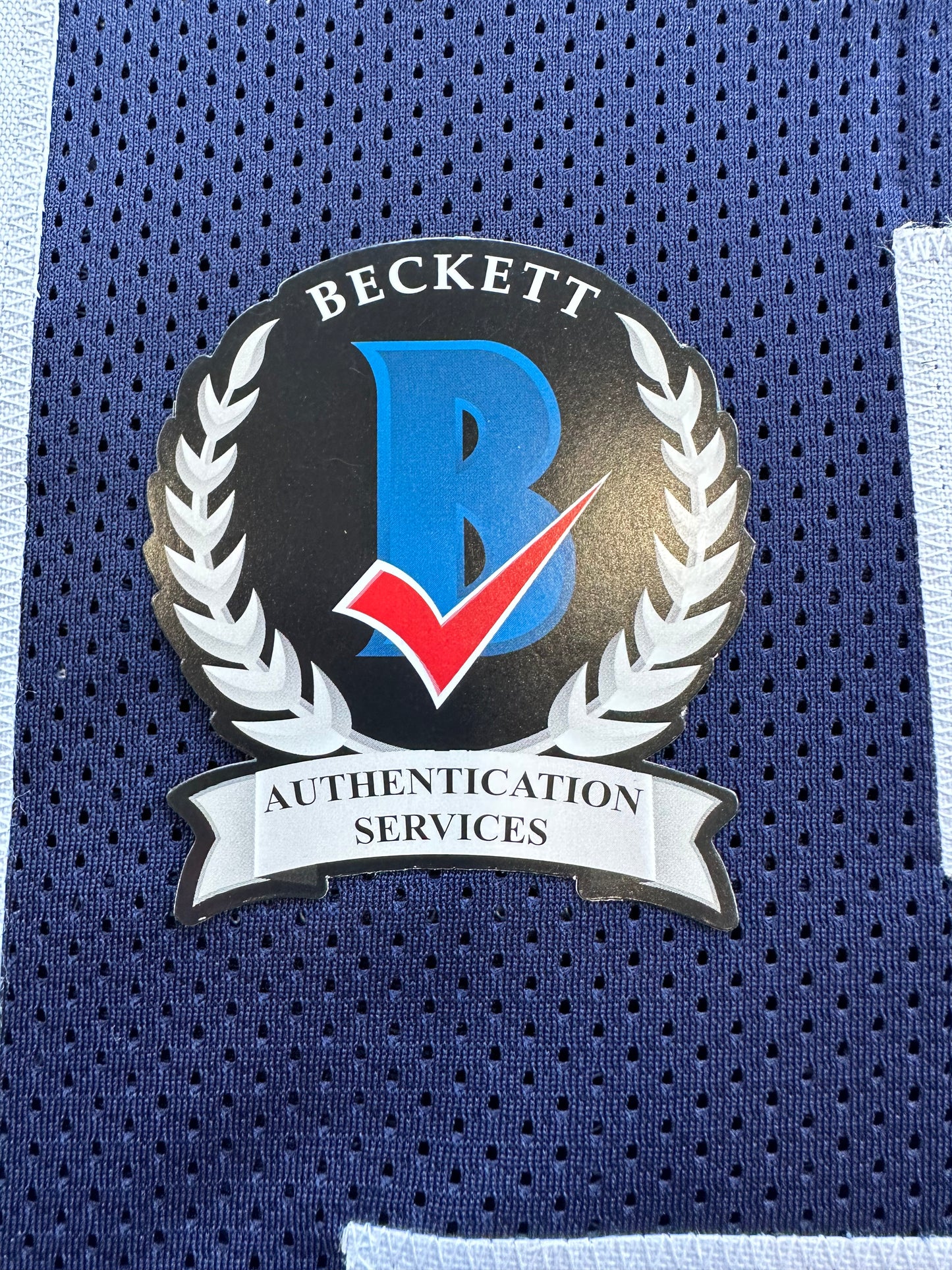 DEMARVION OVERSHOWN SIGNED BLUE JERSEY Dallas Cowboys BAS