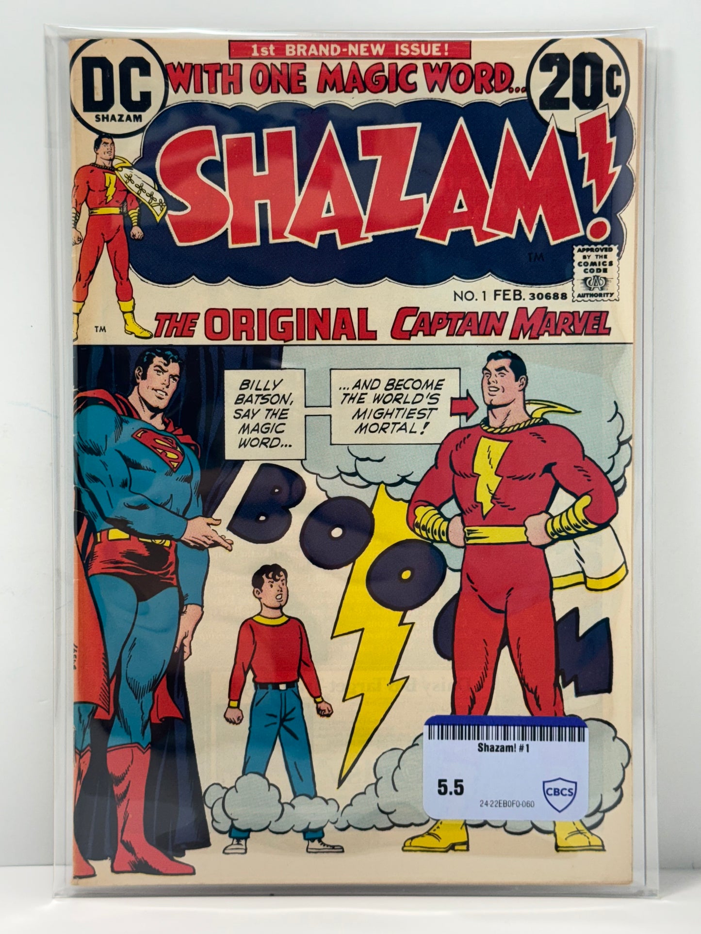Shazam #1 (1973) DC White 1st Appearance Since Golden Age CBCS Comic Review 5.5