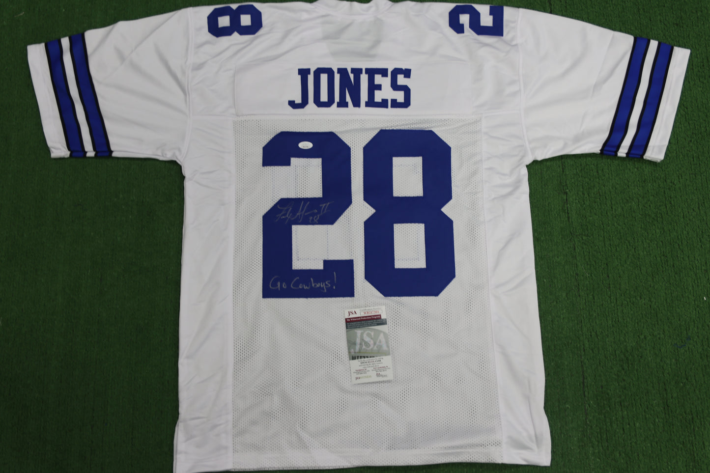FELIX JONES DALLAS COWBOYS SIGNED JERSEY Razorbacks w/GoCowboys XL JSA