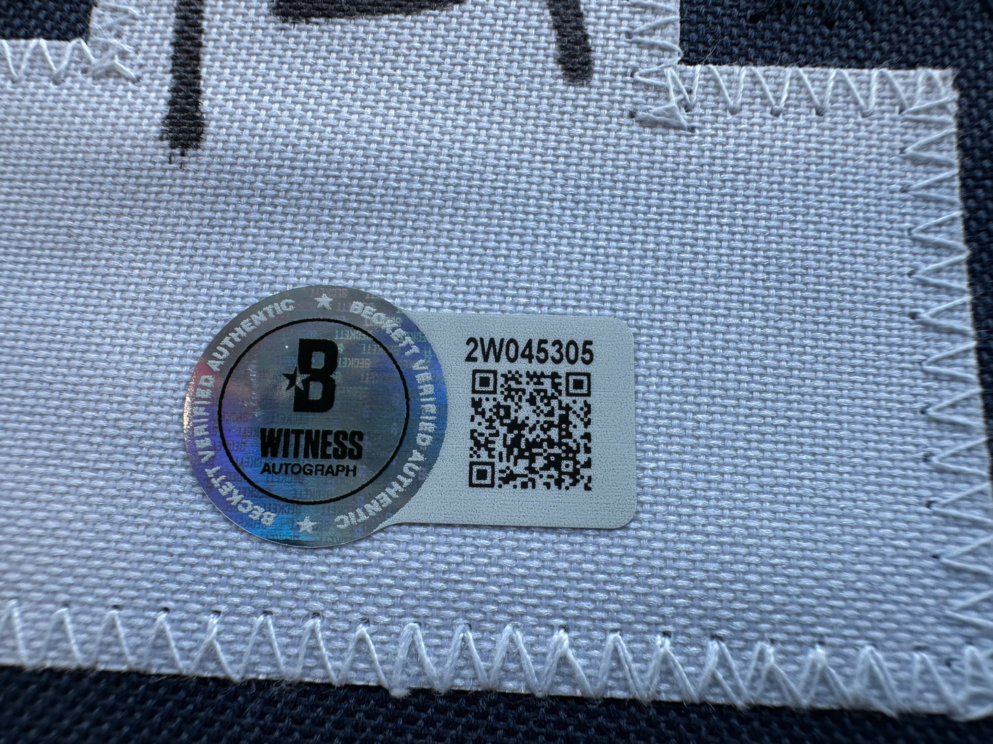 DEMARVION OVERSHOWN SIGNED BLUE JERSEY Dallas Cowboys BAS