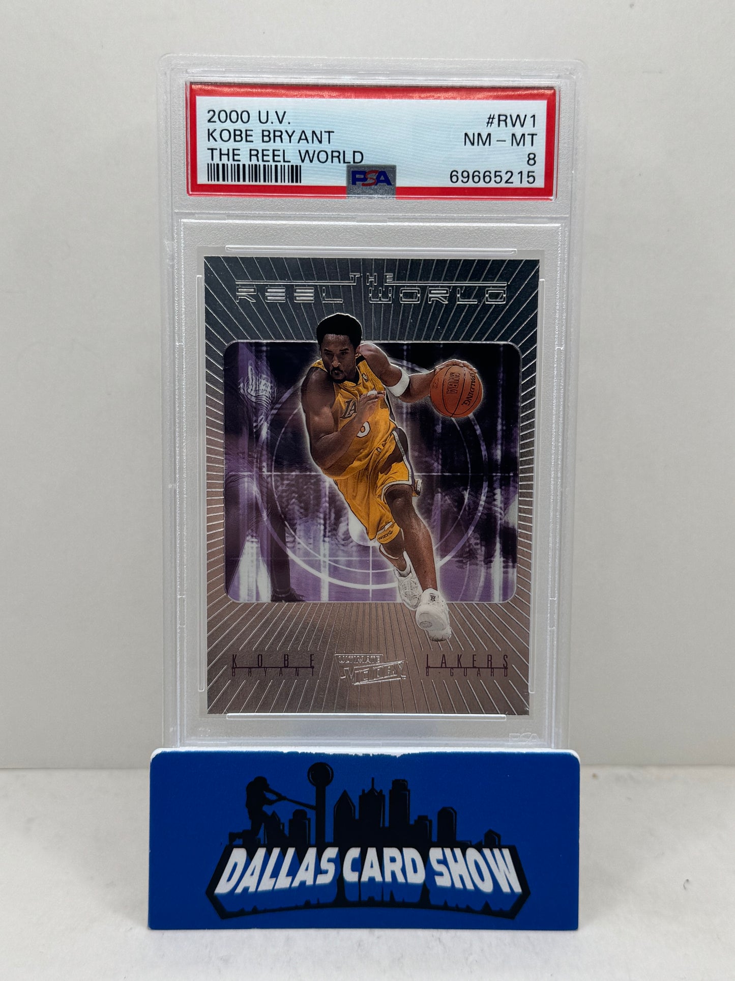 2000 Ultimate Victory #RW1 Kobe Bryant The Reel World PSA 8