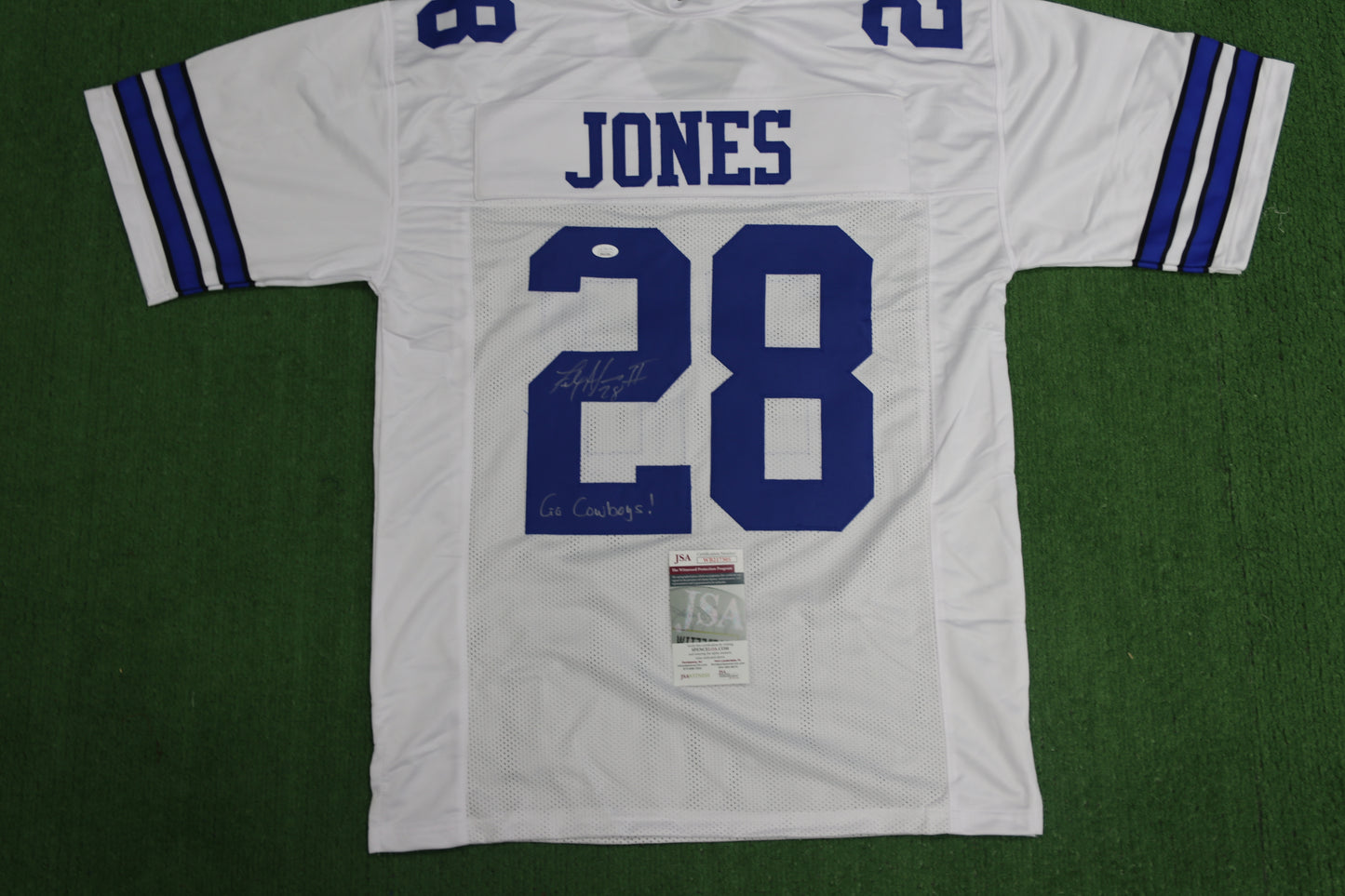 FELIX JONES DALLAS COWBOYS SIGNED JERSEY Razorbacks w/GoCowboys XL JSA