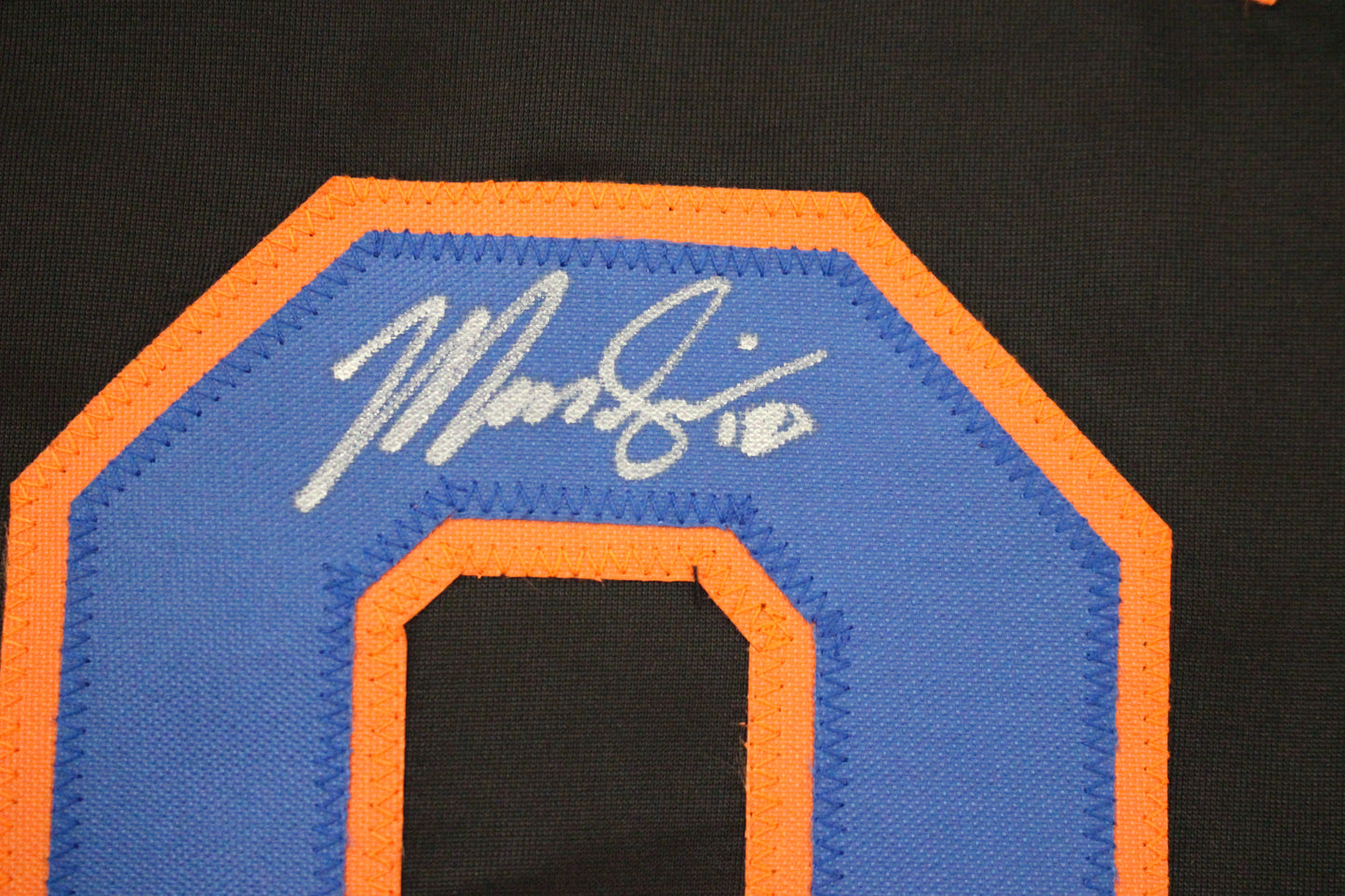 MARCUS SEMIEN NEW YORK NY METS SIGNED ALT BLACK JERSEY BAS COA