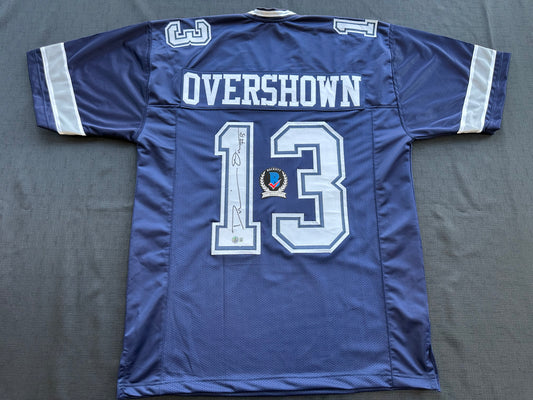 DEMARVION OVERSHOWN SIGNED BLUE JERSEY Dallas Cowboys BAS