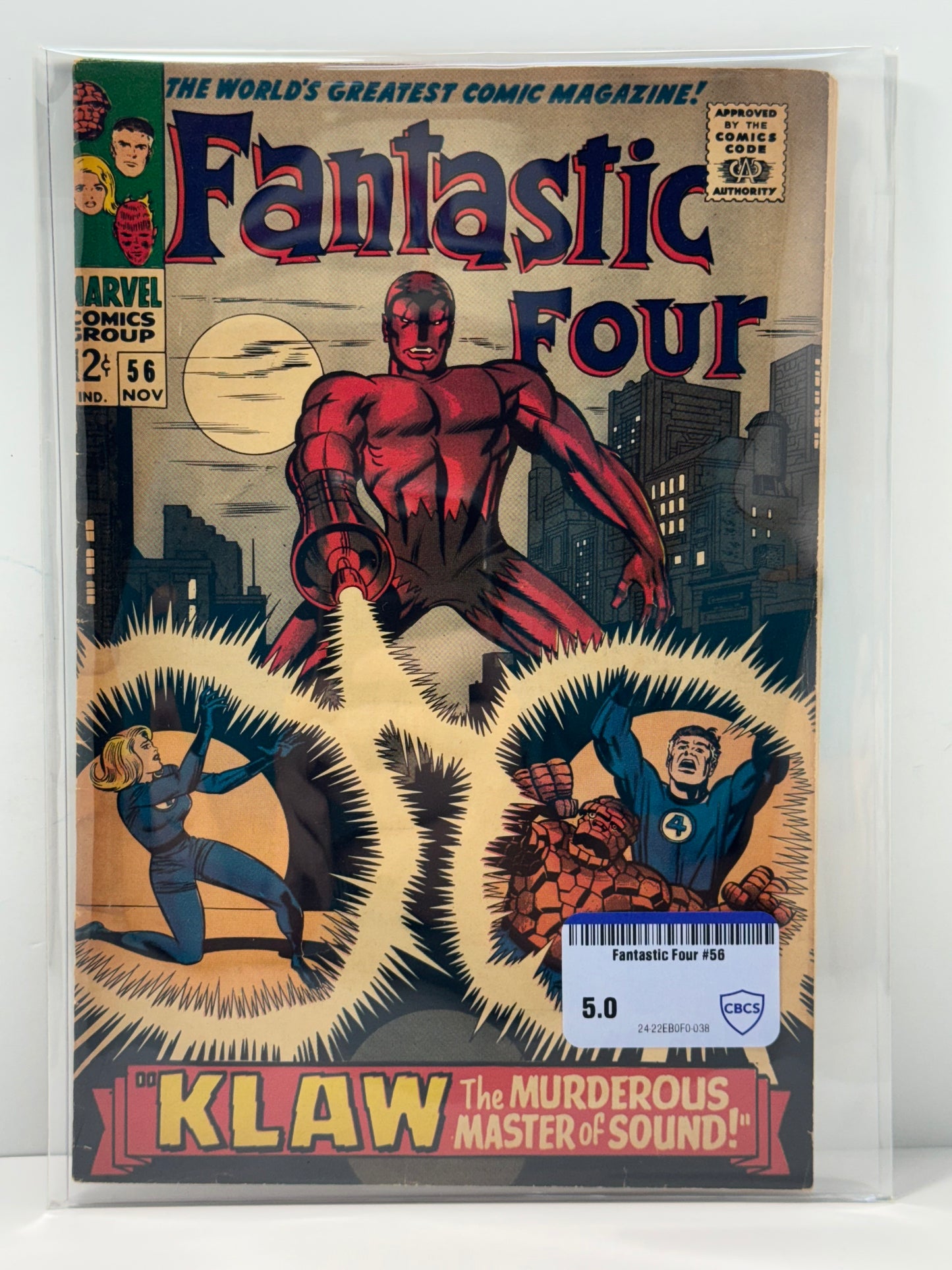 Fantastic Four #56 Marvel Comics 1966 Stan Lee Jack Kirby CBCS Comic Review 5.0