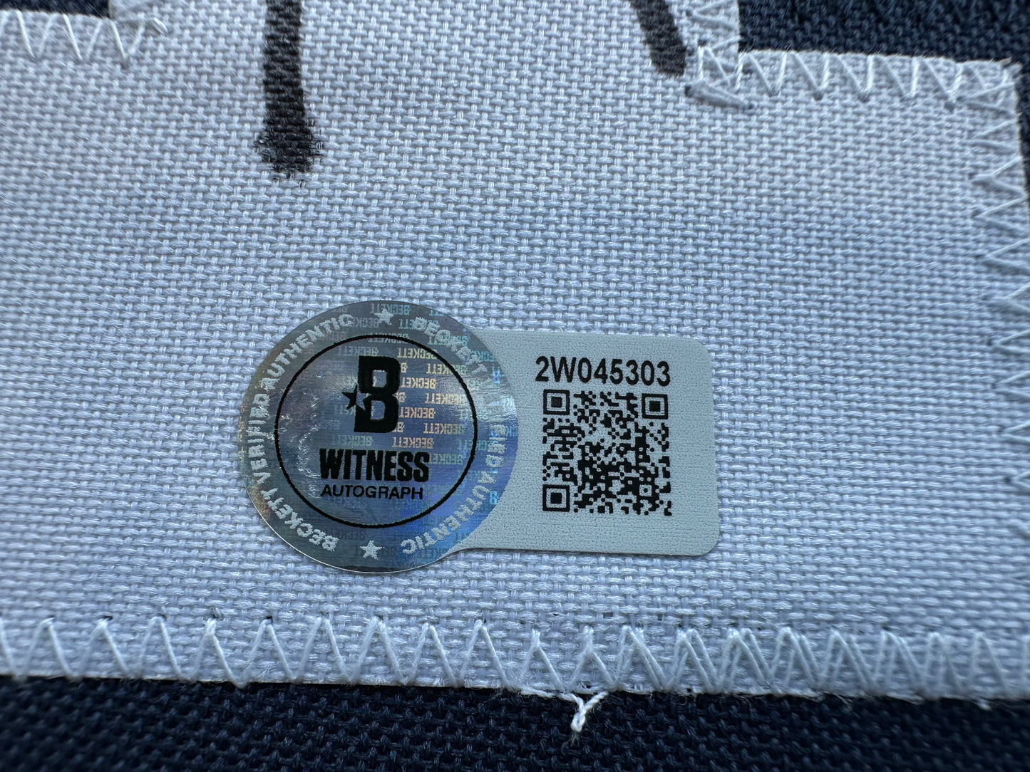 DEMARVION OVERSHOWN SIGNED BLUE JERSEY Dallas Cowboys BAS