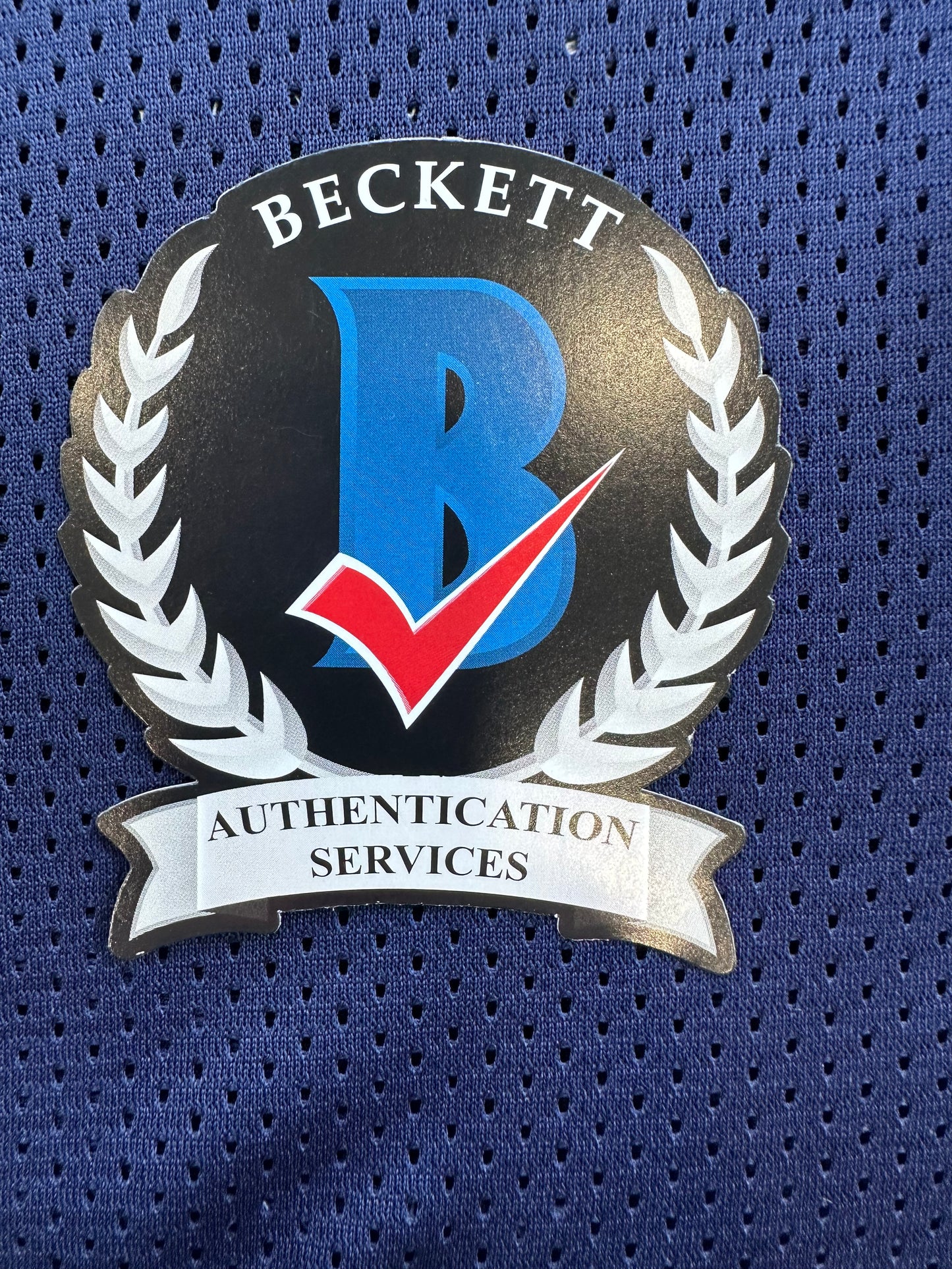 DEMARVION OVERSHOWN SIGNED BLUE JERSEY Dallas Cowboys BAS