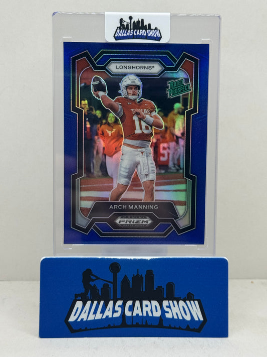 2024 Panini Prizm Draft Picks #192 Arch Manning Blue Rookie RC /199 Longhorns