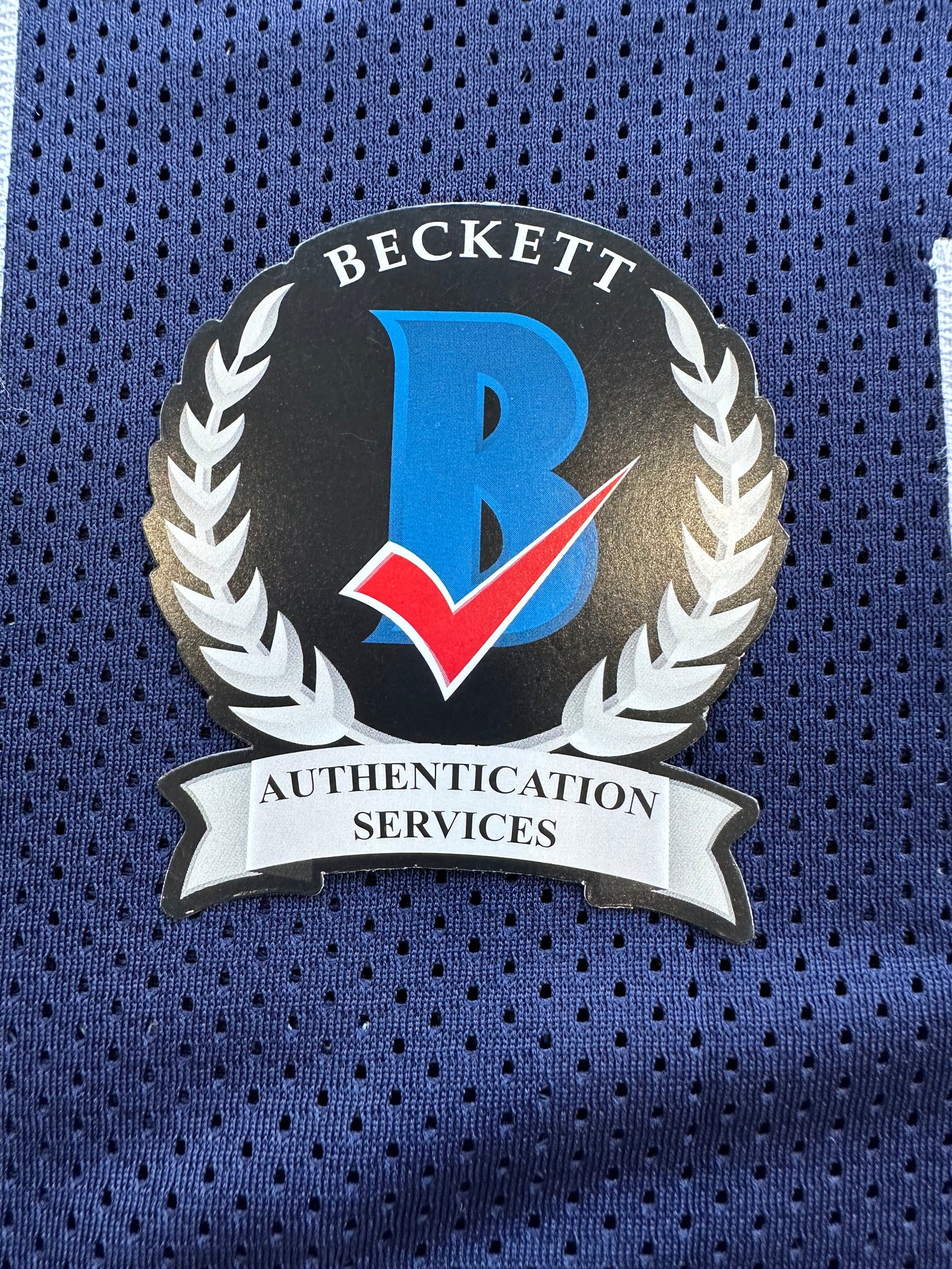 DEMARVION OVERSHOWN SIGNED BLUE JERSEY Dallas Cowboys BAS