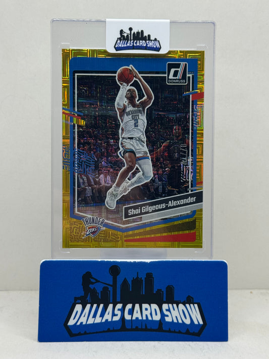 2023-24 Panini Donruss #40 Shai Gilgeous-Alexander Gold Choice /10 Thunder
