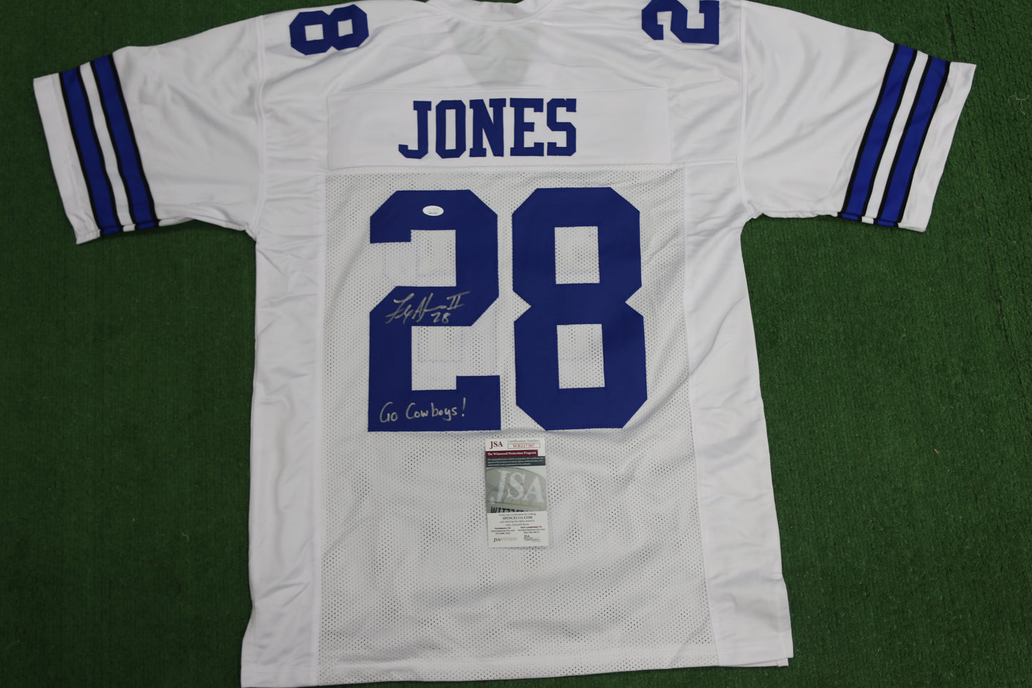 FELIX JONES DALLAS COWBOYS SIGNED JERSEY Razorbacks w/GoCowboys XL JSA