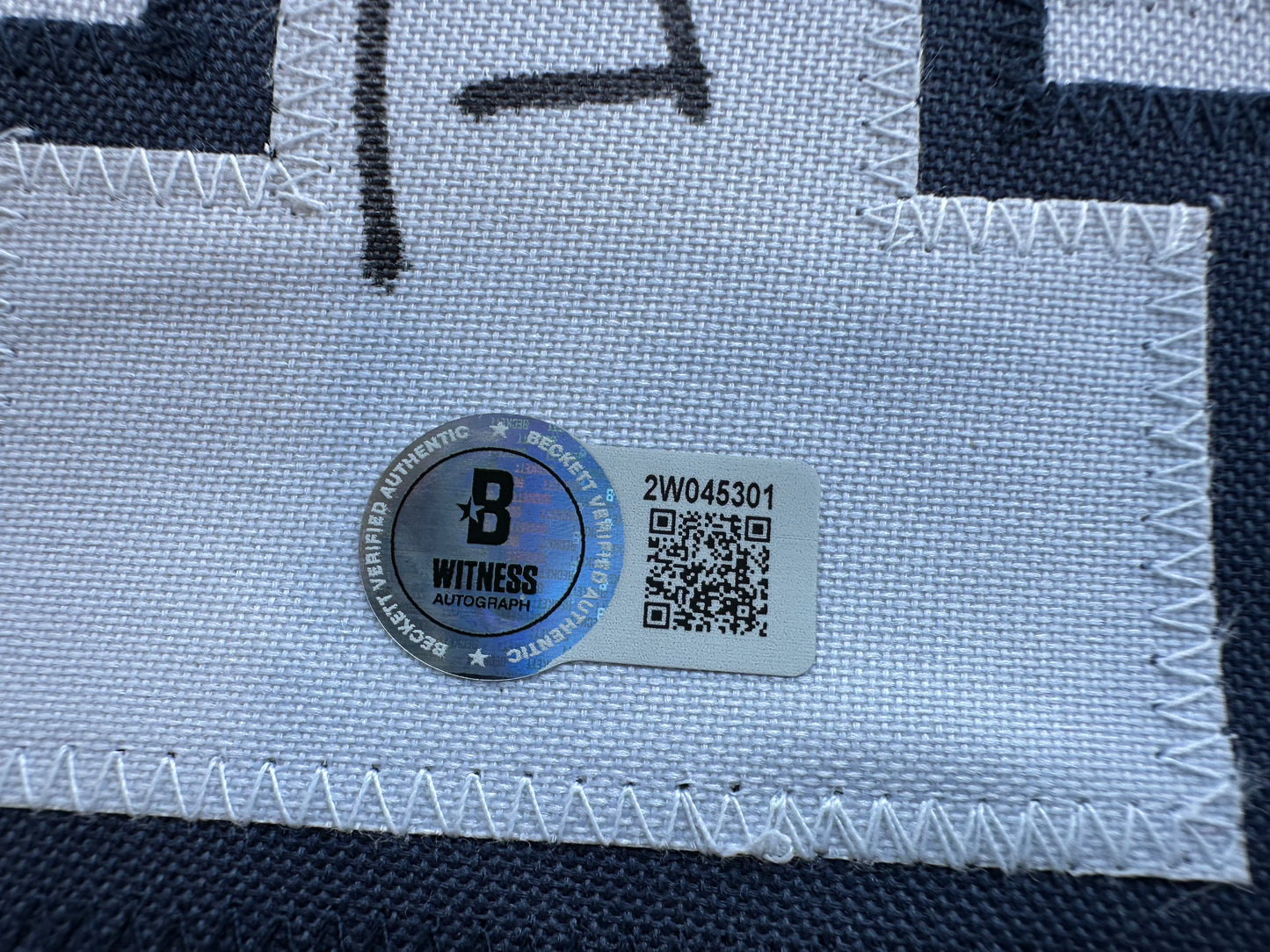 DEMARVION OVERSHOWN SIGNED BLUE JERSEY Dallas Cowboys BAS