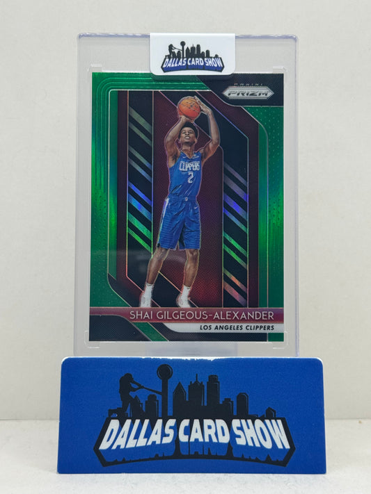 2018-19 Panini Prizm #184 Shai Gilgeous-Alexander Green Rookie RC Thunder