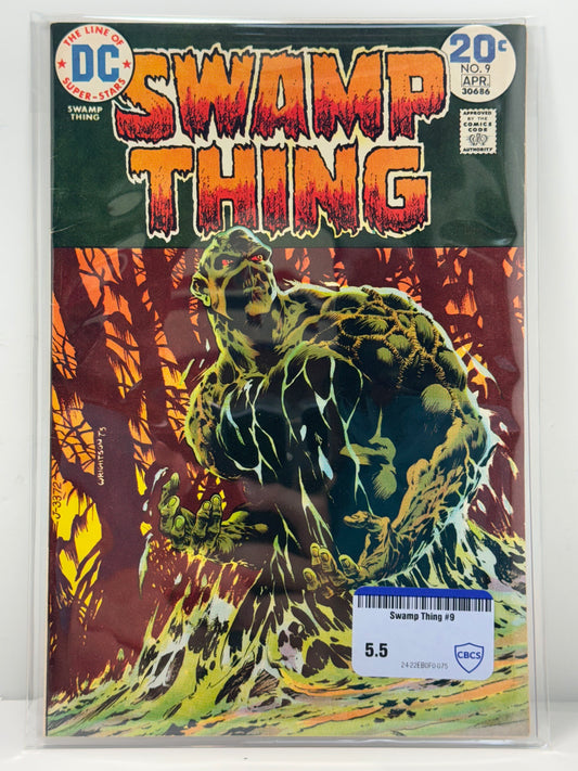 Swamp Thing #9 DC Comics 1974 Bernie Wrightson Horror Cover CBCS Comic Review 5.5