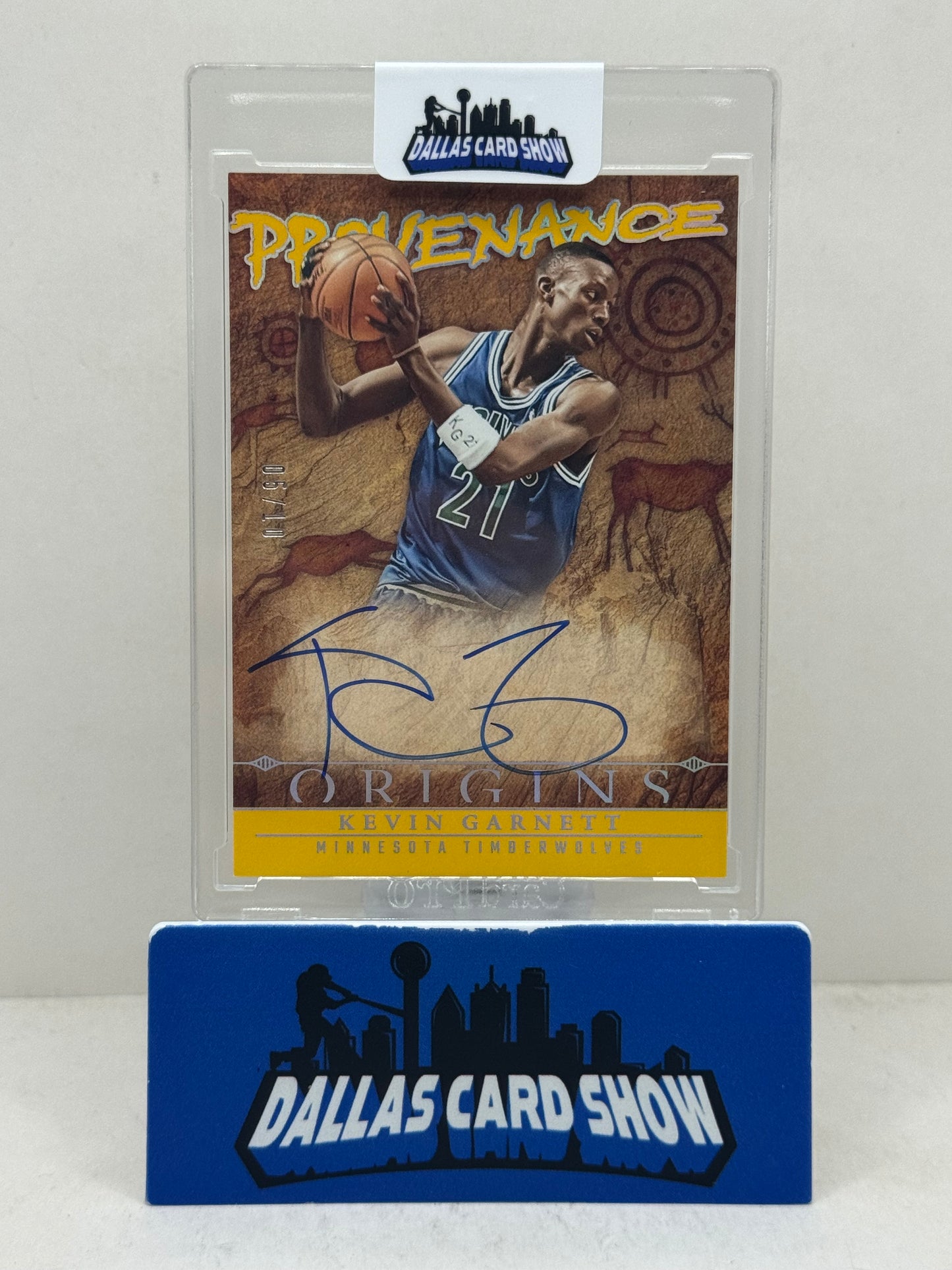2024-25 Panini Origins #PA-KEV Kevin Garnett Gold Provenance Autograph /10