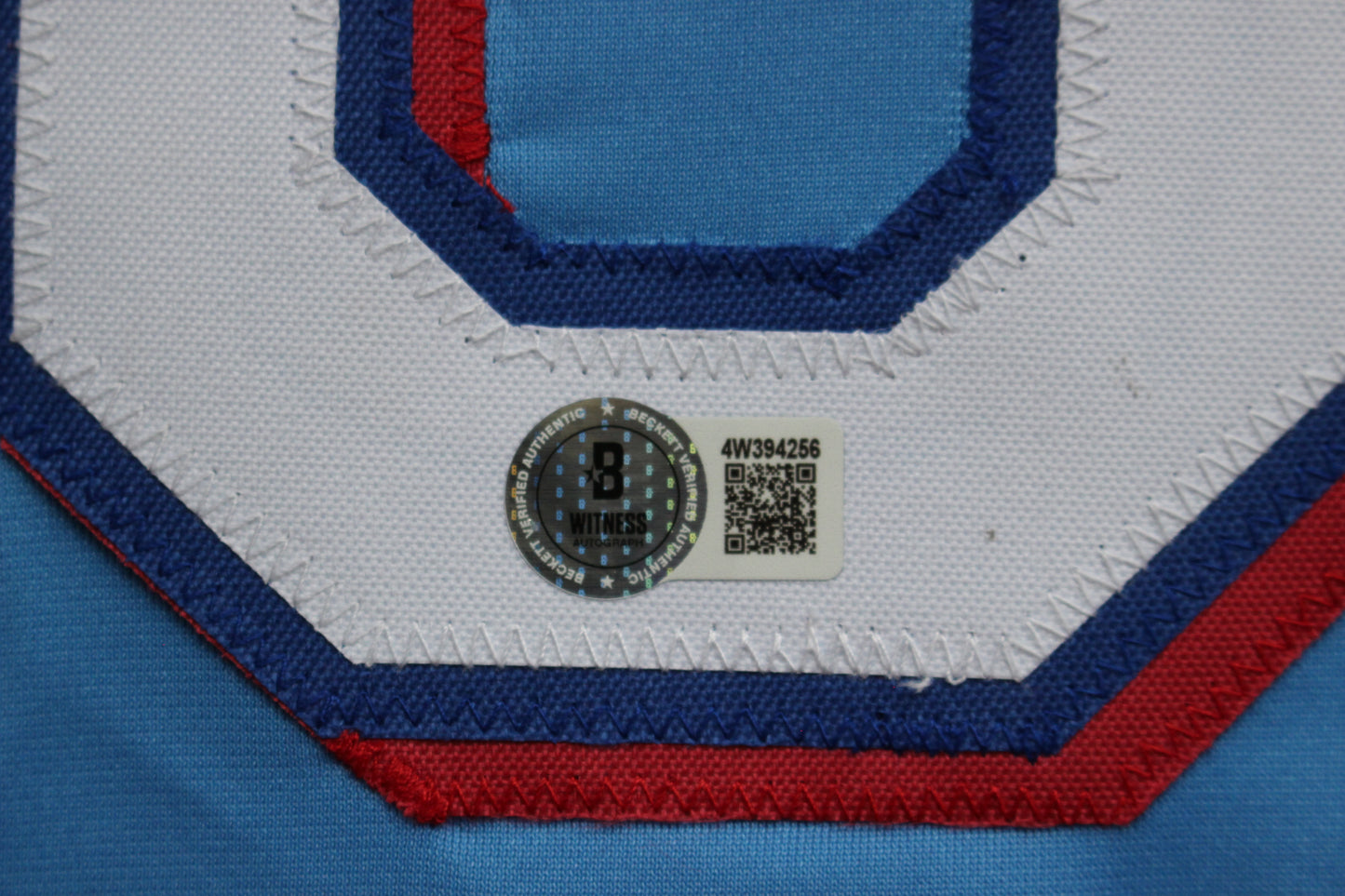 JOSH JUNG TEXAS RANGERS SIGNED ALT Light Blue JERSEY Red Raiders BAS