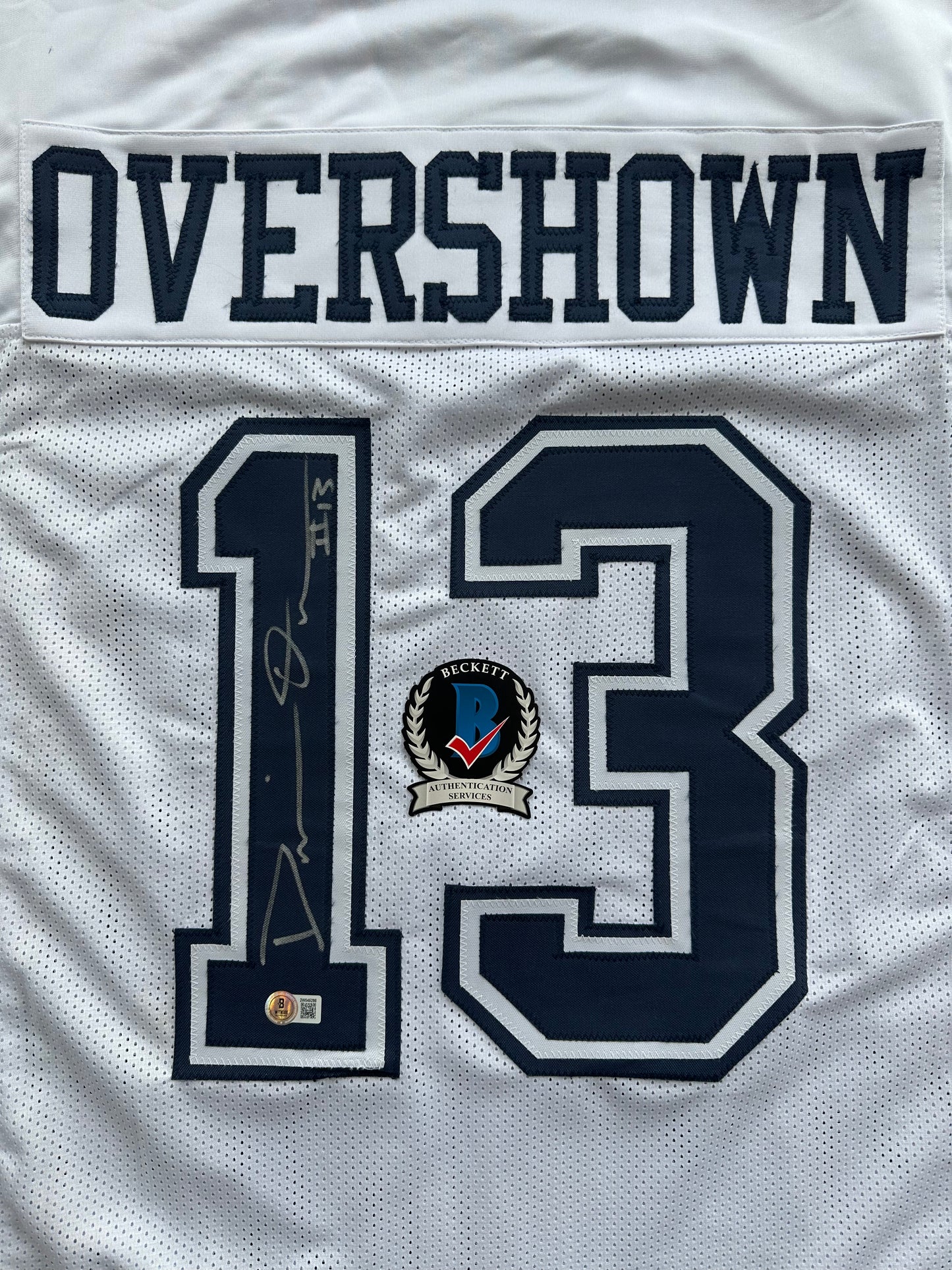 DEMARVION OVERSHOWN SIGNED ALTERNATE GAME JERSEY Dallas Cowboys BAS