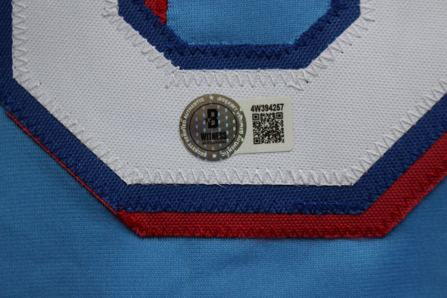 JOSH JUNG TEXAS RANGERS SIGNED ALT Light Blue JERSEY Red Raiders BAS