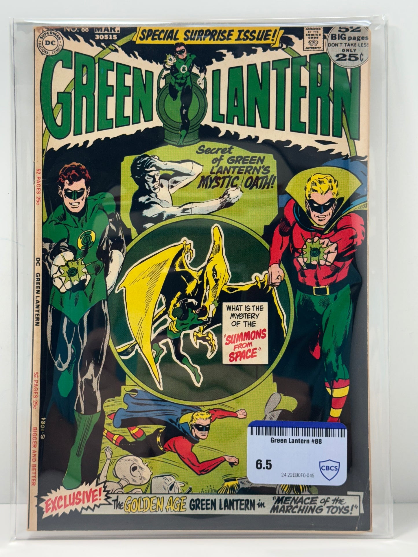 Green Lantern #88 Featuring Golden Age Green Lantern CBCS Comic Review 6.5