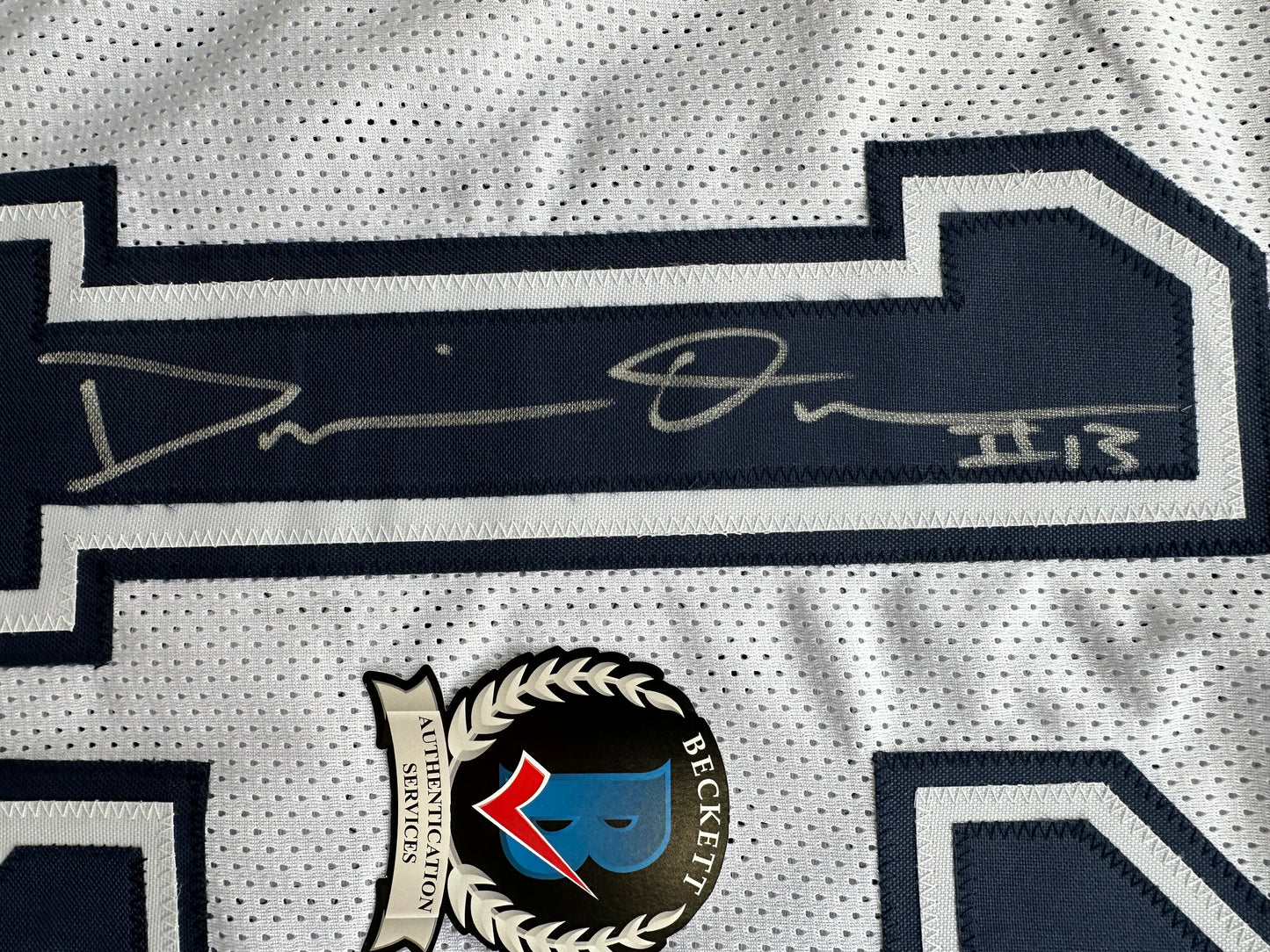 DEMARVION OVERSHOWN SIGNED ALTERNATE GAME JERSEY Dallas Cowboys BAS