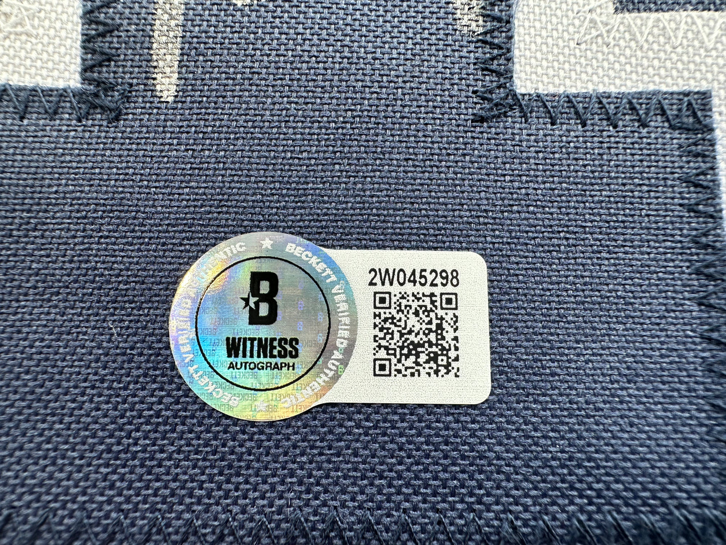 DEMARVION OVERSHOWN SIGNED ALTERNATE GAME JERSEY Dallas Cowboys BAS