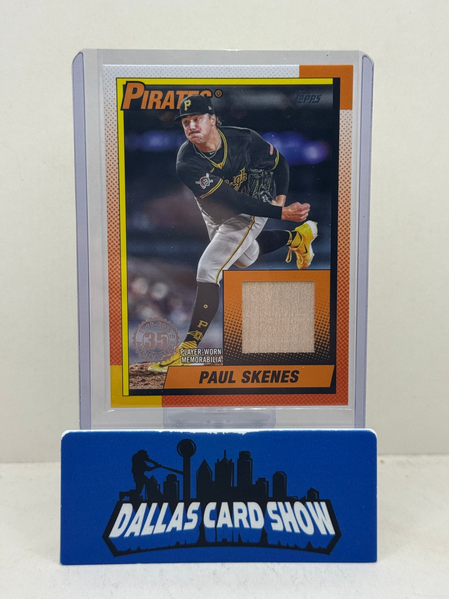 2025 Topps Series 1 1990 Topps Baseball Relics Paul Skenes Bat Relic