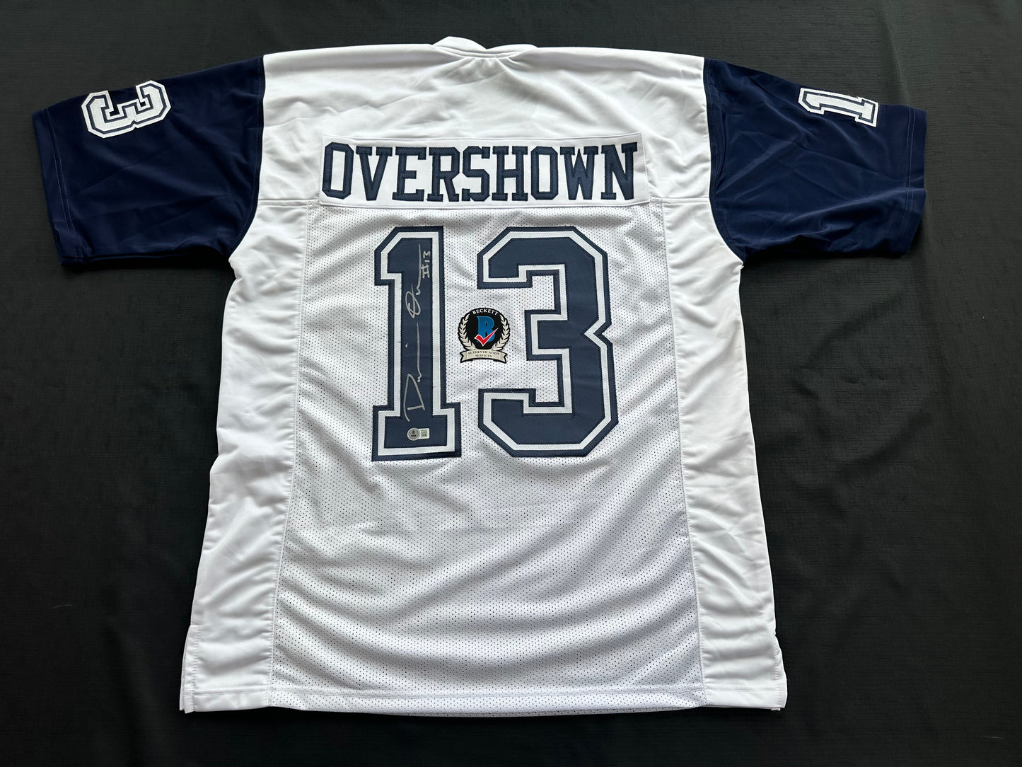 DEMARVION OVERSHOWN SIGNED ALTERNATE GAME JERSEY Dallas Cowboys BAS