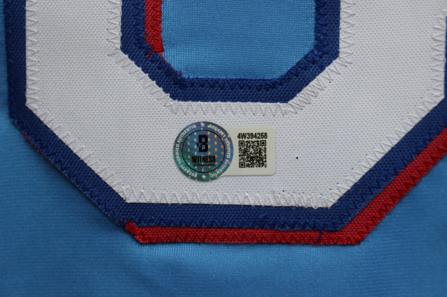 JOSH JUNG TEXAS RANGERS SIGNED ALT Light Blue JERSEY Red Raiders BAS