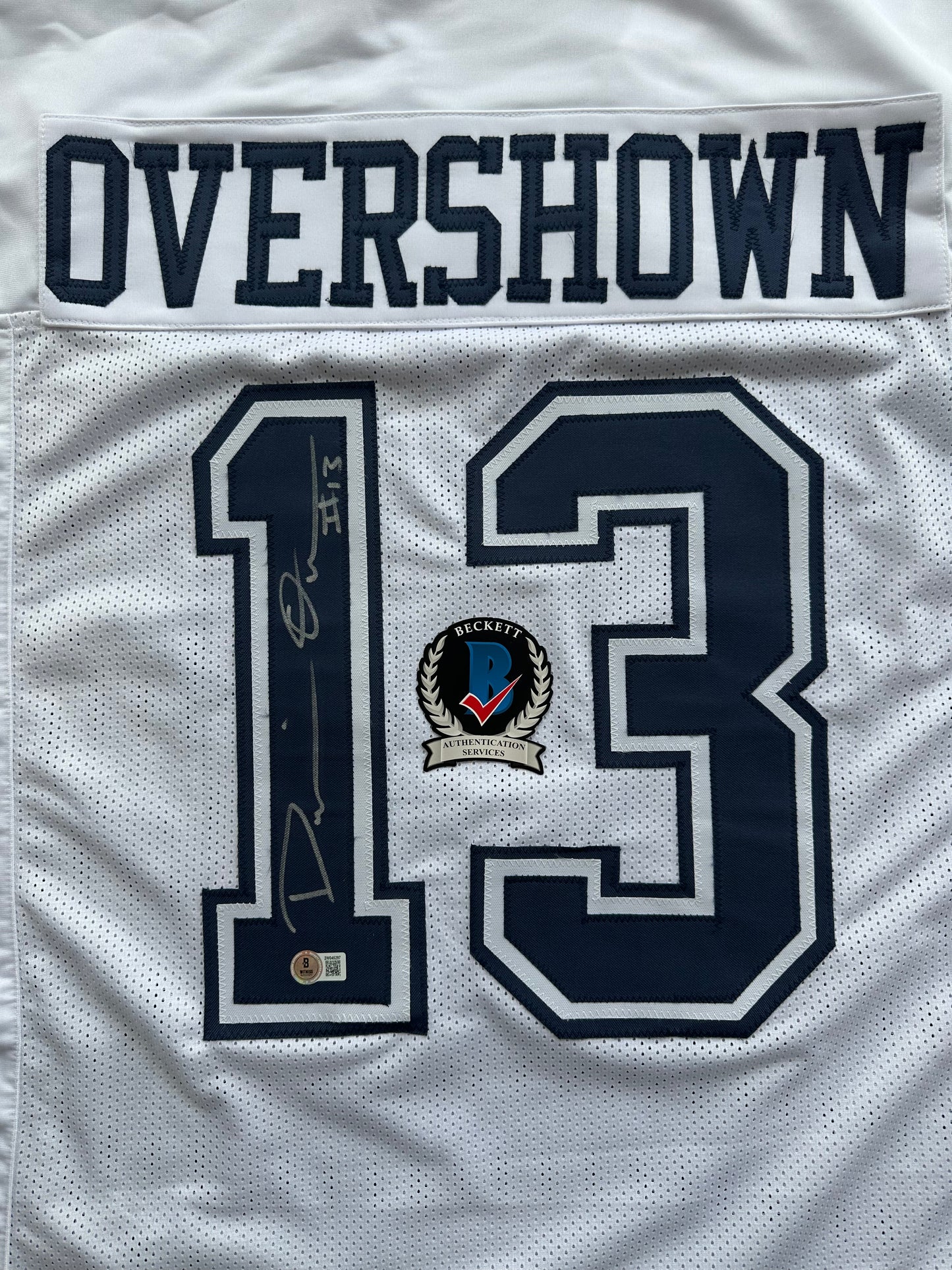 DEMARVION OVERSHOWN SIGNED ALTERNATE GAME JERSEY Dallas Cowboys BAS