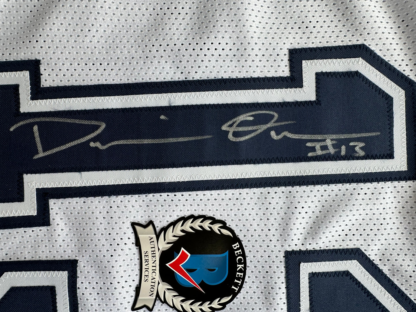 DEMARVION OVERSHOWN SIGNED ALTERNATE GAME JERSEY Dallas Cowboys BAS