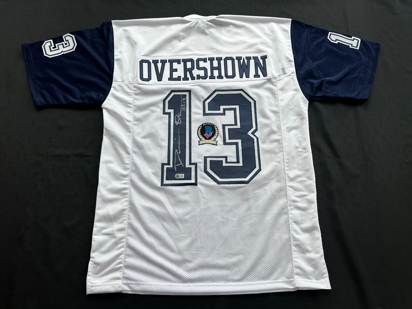 DEMARVION OVERSHOWN SIGNED ALTERNATE GAME JERSEY Dallas Cowboys BAS