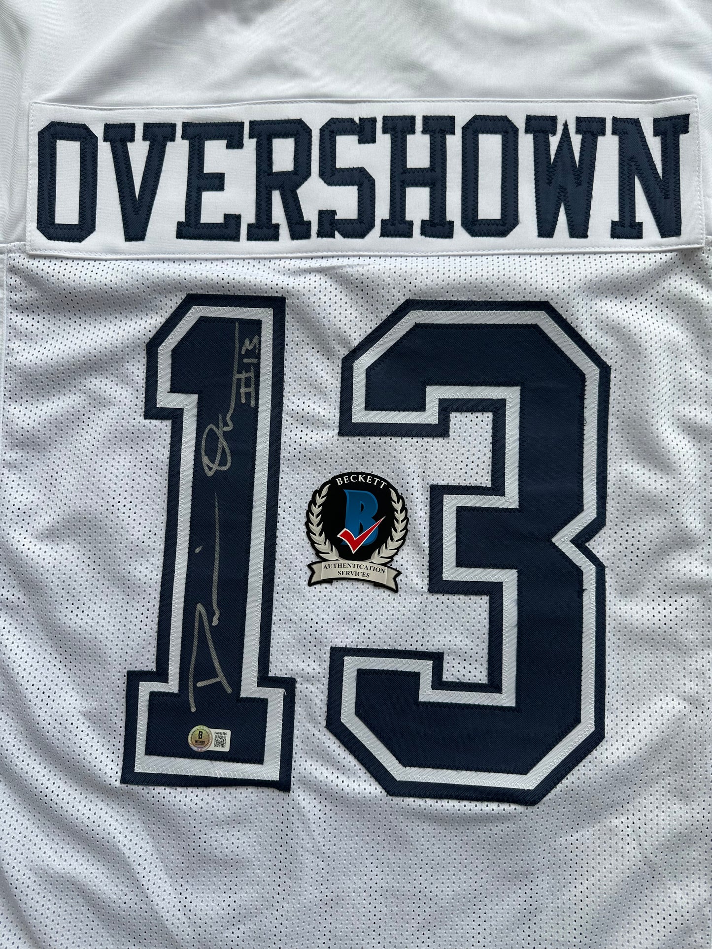 DEMARVION OVERSHOWN SIGNED ALTERNATE GAME JERSEY Dallas Cowboys BAS
