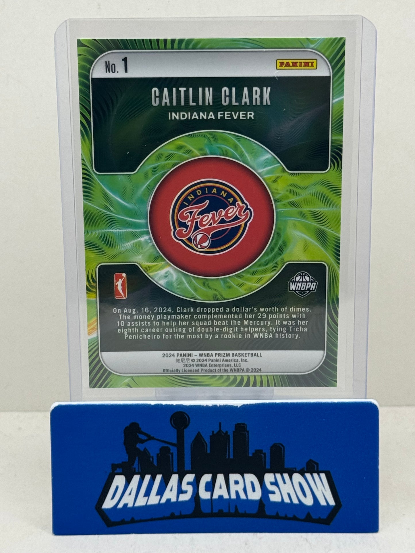 2024 Panini Prizm WNBA #1 Caitlin Clark Fractal Rookie RC