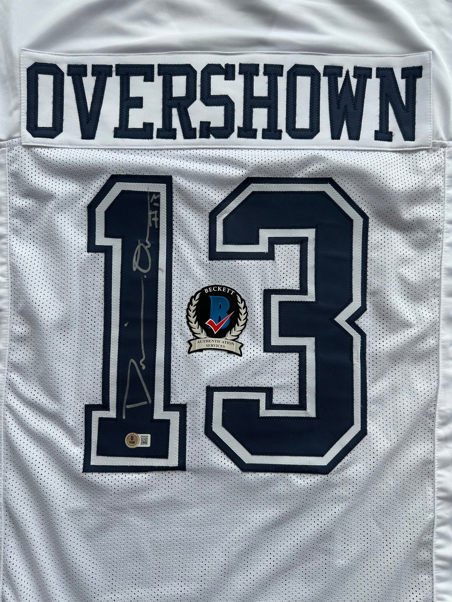 DEMARVION OVERSHOWN SIGNED ALTERNATE GAME JERSEY Dallas Cowboys BAS