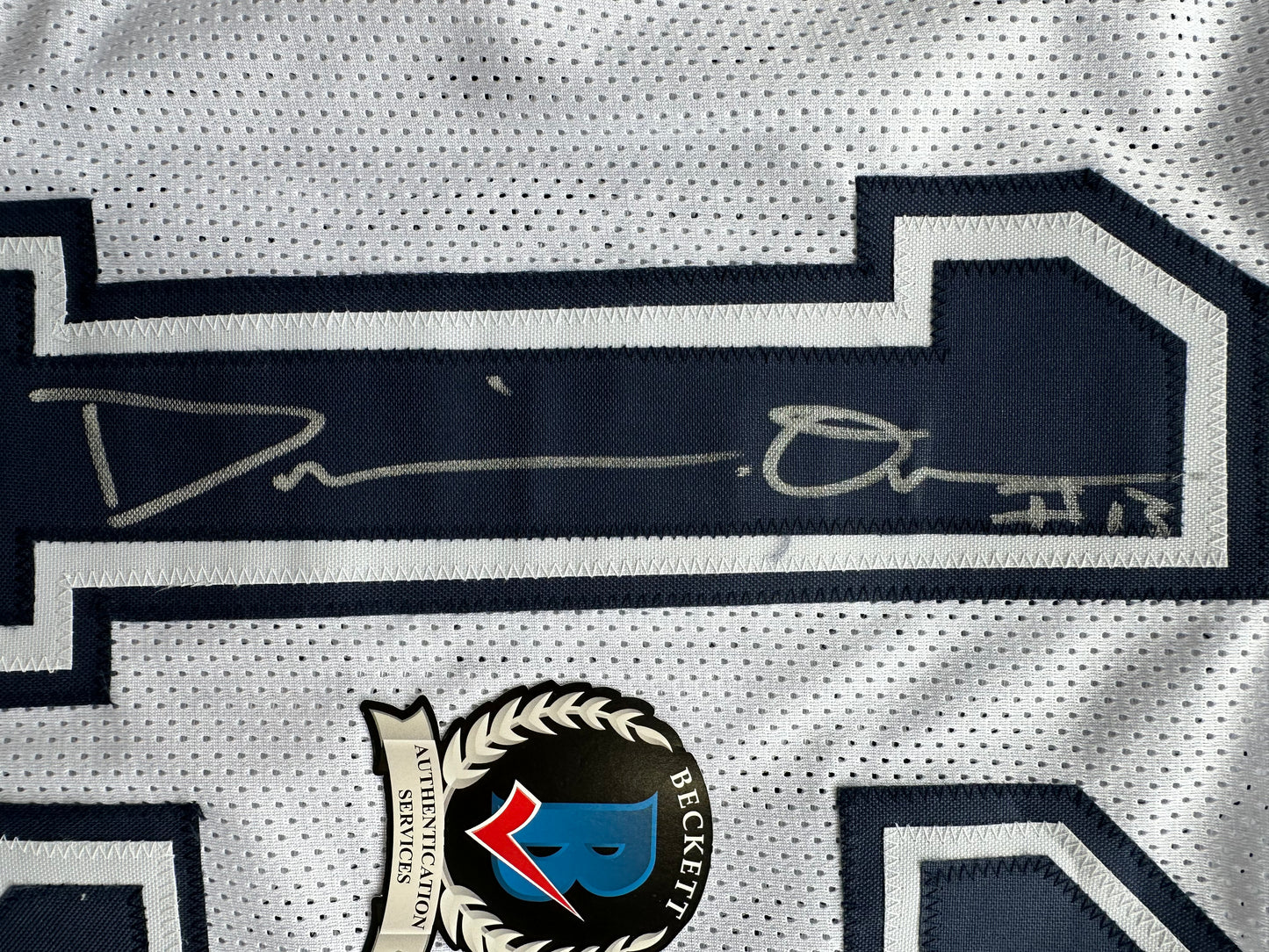 DEMARVION OVERSHOWN SIGNED ALTERNATE GAME JERSEY Dallas Cowboys BAS