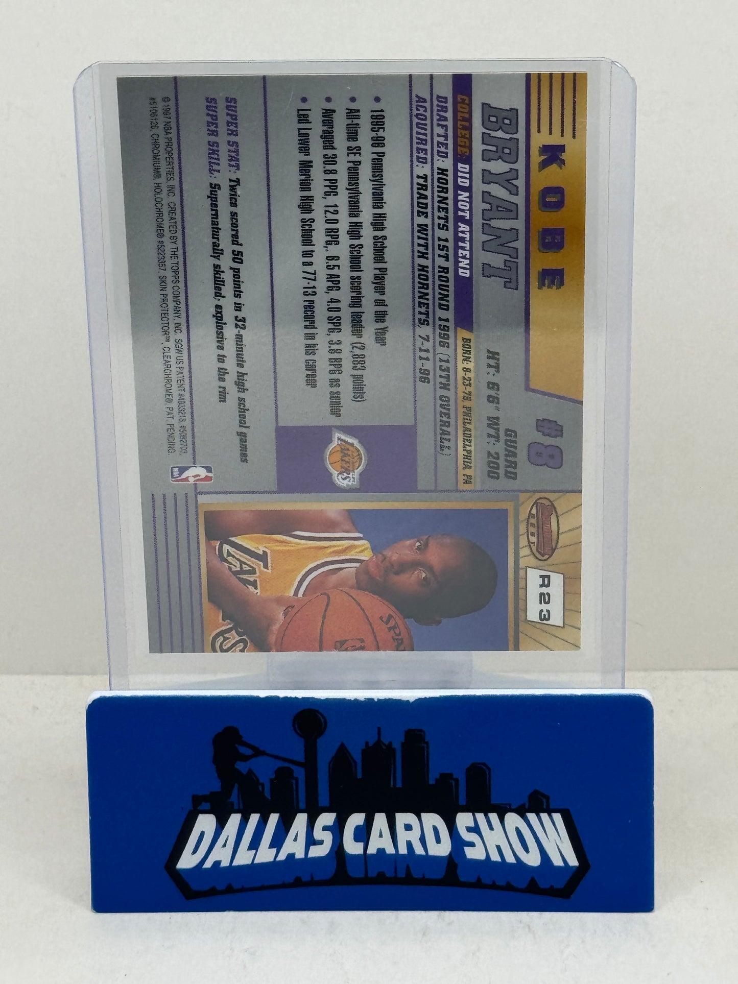 1996-97 Bowman's Best KOBE BRYANT Rookie RC Los Angeles Lakers #R23