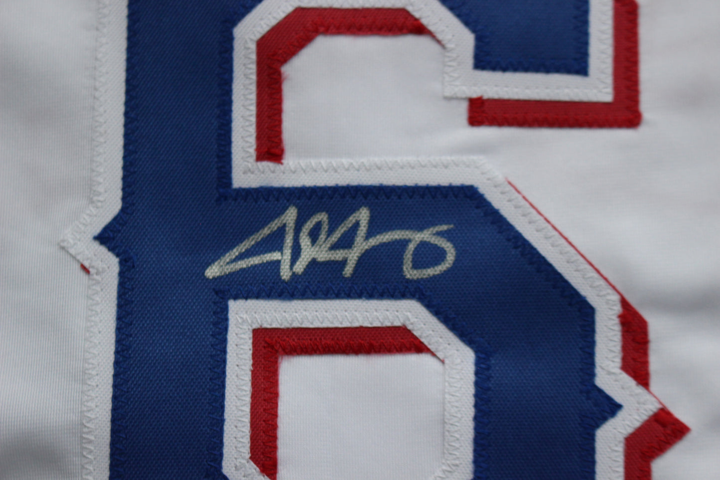 JOSH JUNG TEXAS RANGERS SIGNED HOME JERSEY Red Raiders BAS