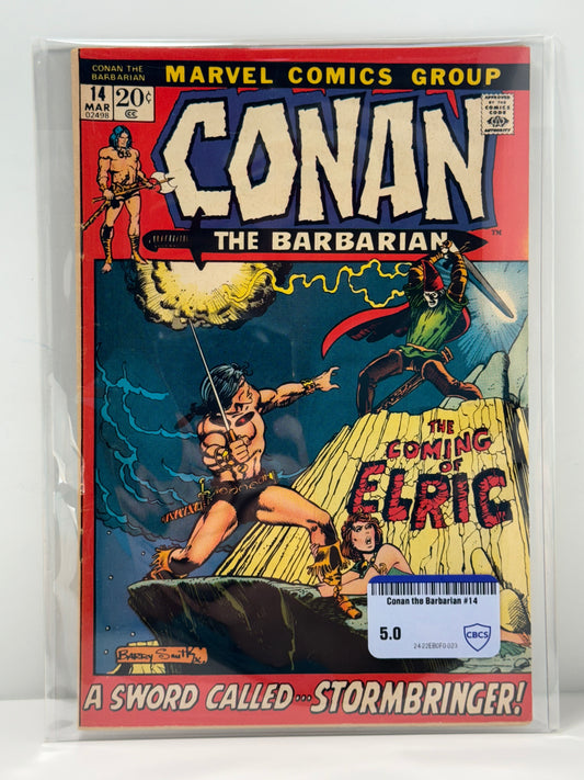 Conan the Barbarian #14 (Marvel Comics March 1972) CBCS Comic Review 5.0